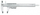 Shubler vernier Beta Tools 1650, çelik inox, 150mm, argjendtë