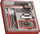 Set matës Teng Tools TTDCM Metric, multimetër dixhital, kaliper dixhital, i kuq
