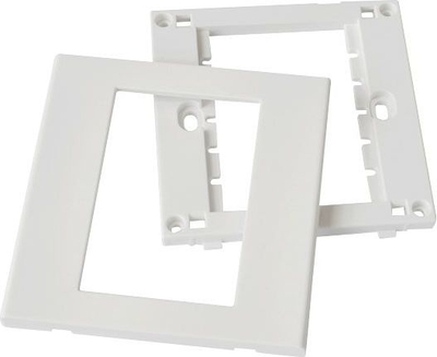 Panel muror A/V Value 25.99.8200, 86x86mm, i bardhë