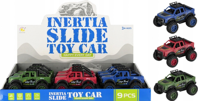 Makina lodër off-road, 14cm, me tërheqje mbrapa, ngjyra përziera