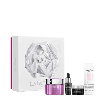Set Lancome Rénergie Multi-Glow, krem rigjenerues 50 ml + losion për fytyrë Galatee Comfort 50 ml + serum Advanced Genifique 7 ml + krem për zonën e syve 5 ml