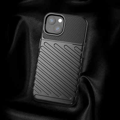 Заштитна маска Thunder Case Thin за iPhone 13, флексибилна TPU, антилизгачки дизајн, темно зелена