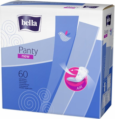 Pështjella higjienike Bella Panty New, set me 60 copë, të bardha
