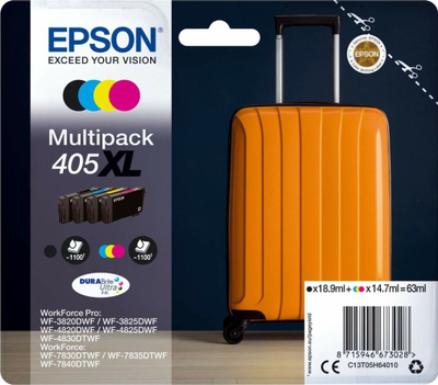 Kartutxh boje Epson 405XL, set 4 ngjyra, XL, origjinal
