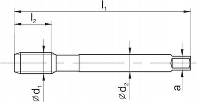 Çepëse filetuese FANAR 374-C, M12x1.5, HSSE për inox, metal