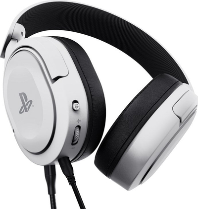 Kufje gaming Trust GXT 498W Forta, 50mm, me mikrofon të shkëputshëm, të bardha