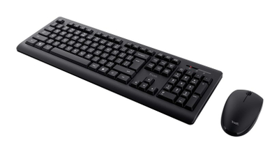 Set tastierë dhe maus Trust Primo, wireless, i zi