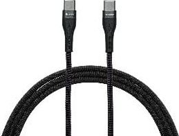 Kabllo USB C TRACER Type C në Type C, 1m, 60W, e zezë navy