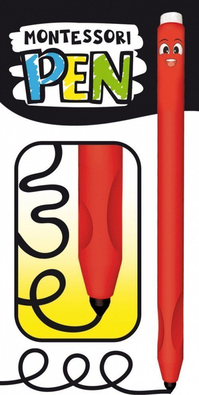 Stilolaps Montessori Lisciani, ergonomik, për kalamaj, me shumë ngjyra