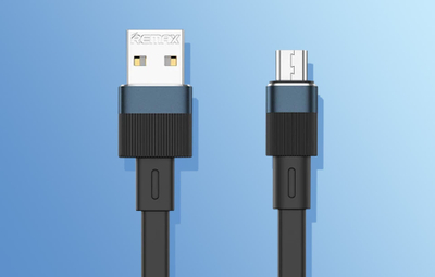 Kabllo USB në micro USB Remax Flushing RC-C001, 1 m, 2.4A, e zezë