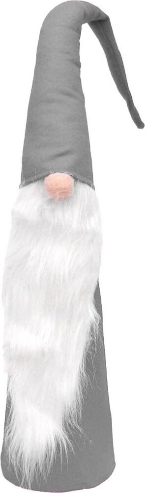 Figurina zbukuruese xhuxh, set 3 copë, 60 70 80 cm, gri