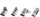 Set adapterësh USB C LMP USB4, 4 copa, 40Gbps 240W, gri