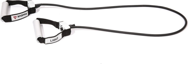 Bandë rezistence Reebok Fitness RSTB-16075, rezistencë e lehtë, goma e zezë