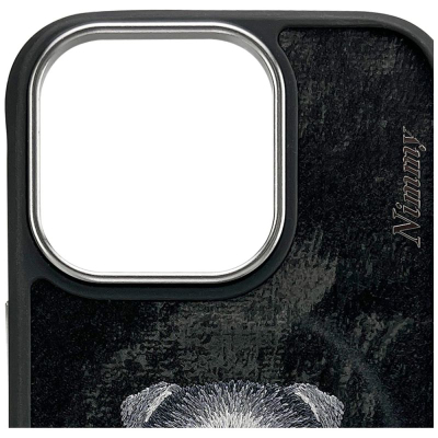 Kapak telefoni Nimmy Cute Pet MagSafe për iPhone 16 Pro, magnetik, i zi