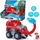 Lodër makinë Paw Patrol Jungle Pups Marshall Elephant Firetruck, me figurë, për kalamaj 3+, e kuqe