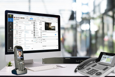 Telefoni sistemor Agfeo ST56 SENSORfon, IP, ekran LCD, argjendtë