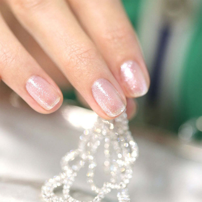 Llak gjeli për thonj Manucurist Green Flash Diamant, LED, 15ml, argjendtë me shkëlqim