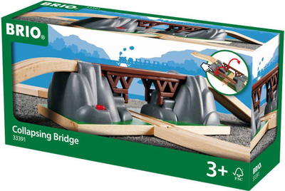 Lodër urë hekurudhore BRIO World Collapsing Bridge, aksesor për trena, shumëngjyrëshe