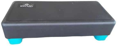 Step aerobic Stepboard, platformë stërvitore, sipërfaqe antirrëshqitëse, gri