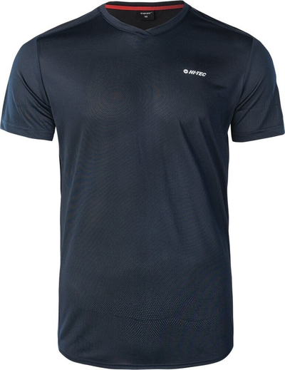Bluzë sportive Hi-Tec Hicti M për burra, 100% poliester, ngjyrë blu e errët