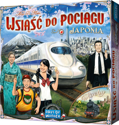 Zgjerim loje bordi Ticket to Ride Japonia dhe Italia, 2 harta, në anglisht, me ngjyra