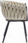 Set karrige dhome dite ORION, kadife, 2 copë, beige, këmbë të zeza