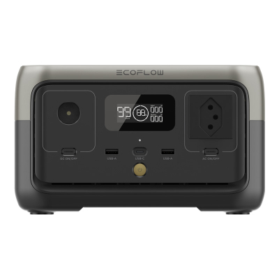 Stacion portativ energjie EcoFlow RIVER 2, 256Wh, 300W, gri