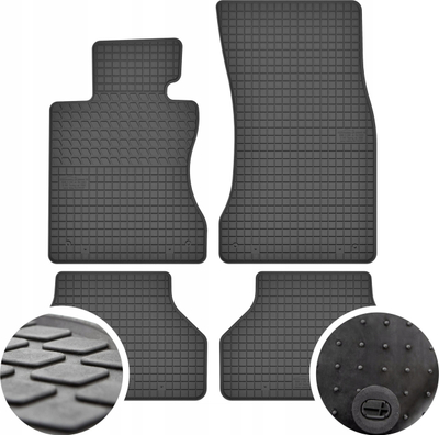 Tapete gome për veturë BMW Seria 5 E60 E61, set 4 copë, të zeza