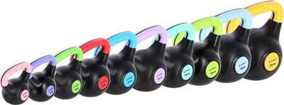 Kettlebell HMS KPC12, 12 kg, bituminoz, i zi