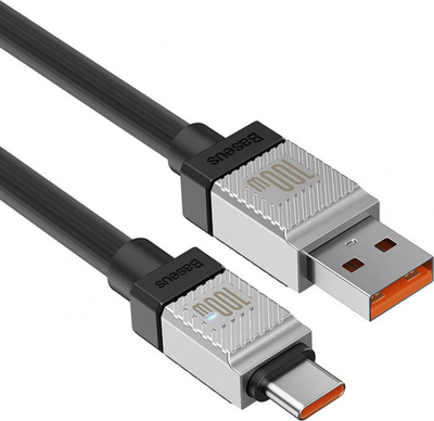 Kabllo USB Baseus CoolPlay CAKW000601, USB-A në USB-C, 1 m 100W, i zi