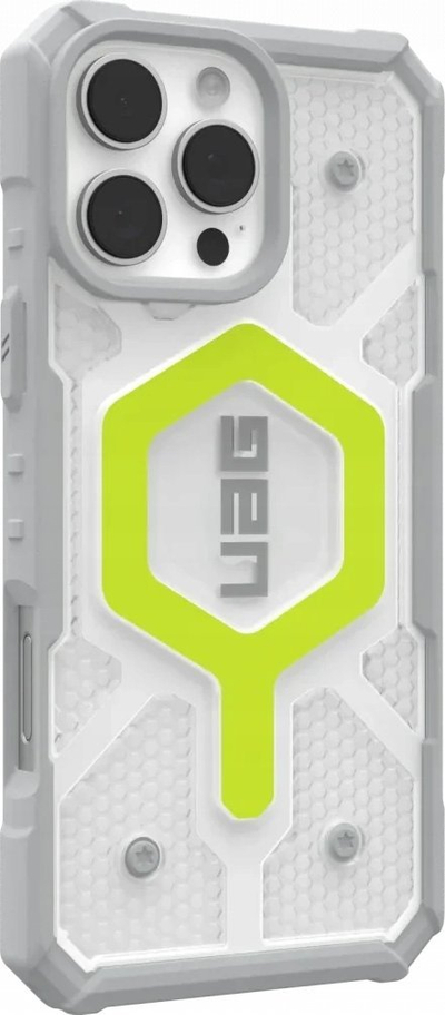 Këllëf telefoni UAG Pathfinder Clear MagSafe për iPhone 16 Pro Max, i fortë ndaj goditjeve, transparent Active Neon