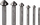 Set frezash gërrmuese Milwaukee 4932493575, HSS me kobalt, 6 copë