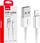 Kabllo karikimi AMiO 03895, USB në Lightning, 1m, e bardhë