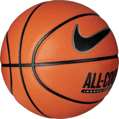 Top basketbolli Nike Everyday All Court 8P, madhësia 5, për brenda dhe jashtë, portokalli