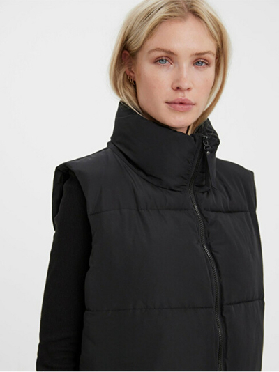 VERO MODA VMMILEY Елек со обичен крој, црна