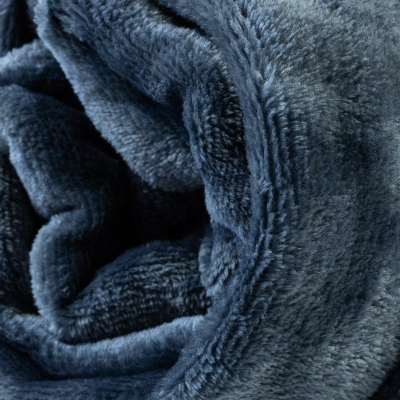 Batanije fleece Coral, 150x200 cm, coral fleece, blu navy
