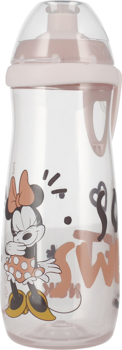 Спортска чаша NUK Sports Cup Minnie, 450 ml, 24m+, со спортски устин, повеќебојна