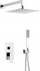 Set dushi KFA Logon Concealed, bateri 3 funksione, i kromuar