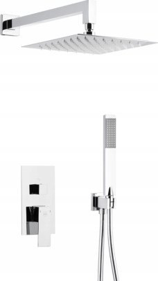 Set dushi KFA Logon Concealed, bateri 3 funksione, i kromuar