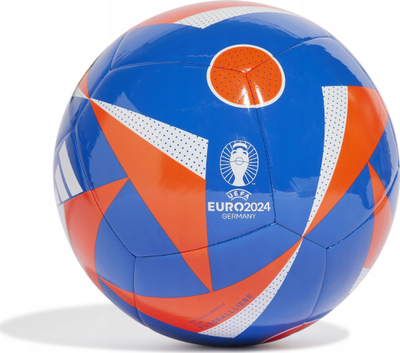 Top futbolli adidas Fussballliebe Euro24 Club IN9373, kopje ndeshjeje, bar natyral, blu portokalli