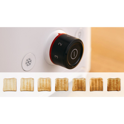 Tosteri Bosch MyMoment TAT3M121, 950W, 2 feta, i bardhë