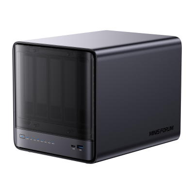 NAS Minisforum N5 Pro AI, 5 slote disqesh, 10GbE, i zi