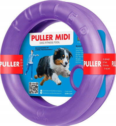 Lodër fitnesi për qen Collar Puller MIDI, 20 cm, ngjyrë vjollcë