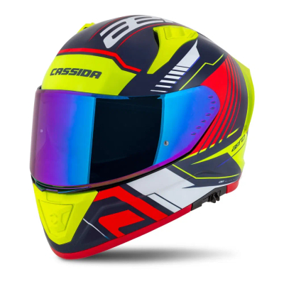 Helmetë moto CASSIDA Aero Drome, madhësia L, blu metalike