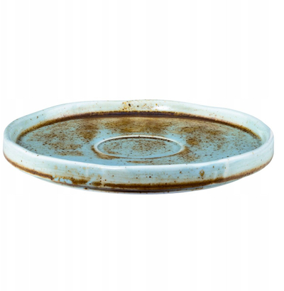 Pjatancë espresso Verlo Brassi, 12 cm, turkeze rustic