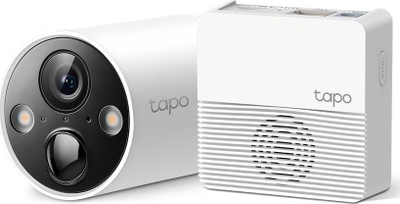 Sistem kamerash sigurie TP-Link Tapo Smart pa tela, 1 kamerë, 2K QHD, e bardhë