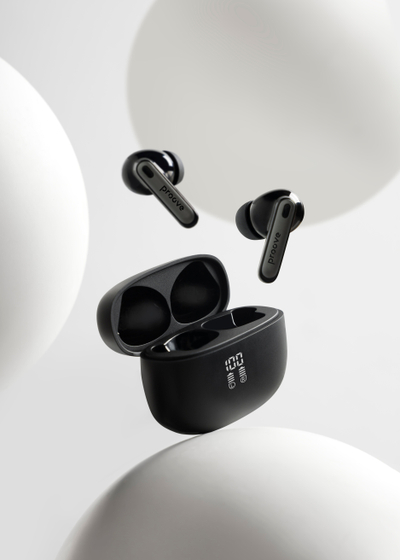 Dëgjuse wireless Proove Intro Pro, IPX4, me aplikacion, të zeza