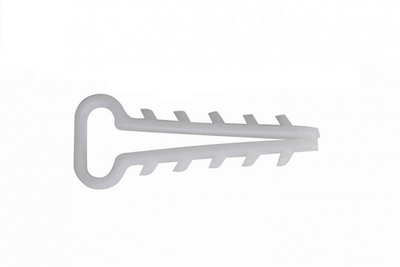 Mbajtëse kabllosh Ergom Quick Mount Bracket USMP-5, paketim 100 copë, polipropilen, të bardha