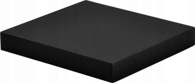 Raft muri Homea Classic, MDF, 25 cm, ngjyrë e zezë