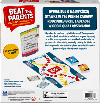 Lojë tavoline Spin Master Beat The Parents, për gjithë familjen, 6+